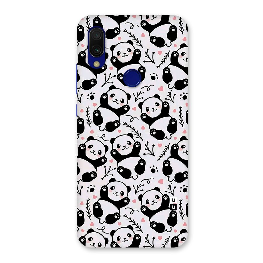 Cute Adorable Panda Pattern Back Case for Redmi 7