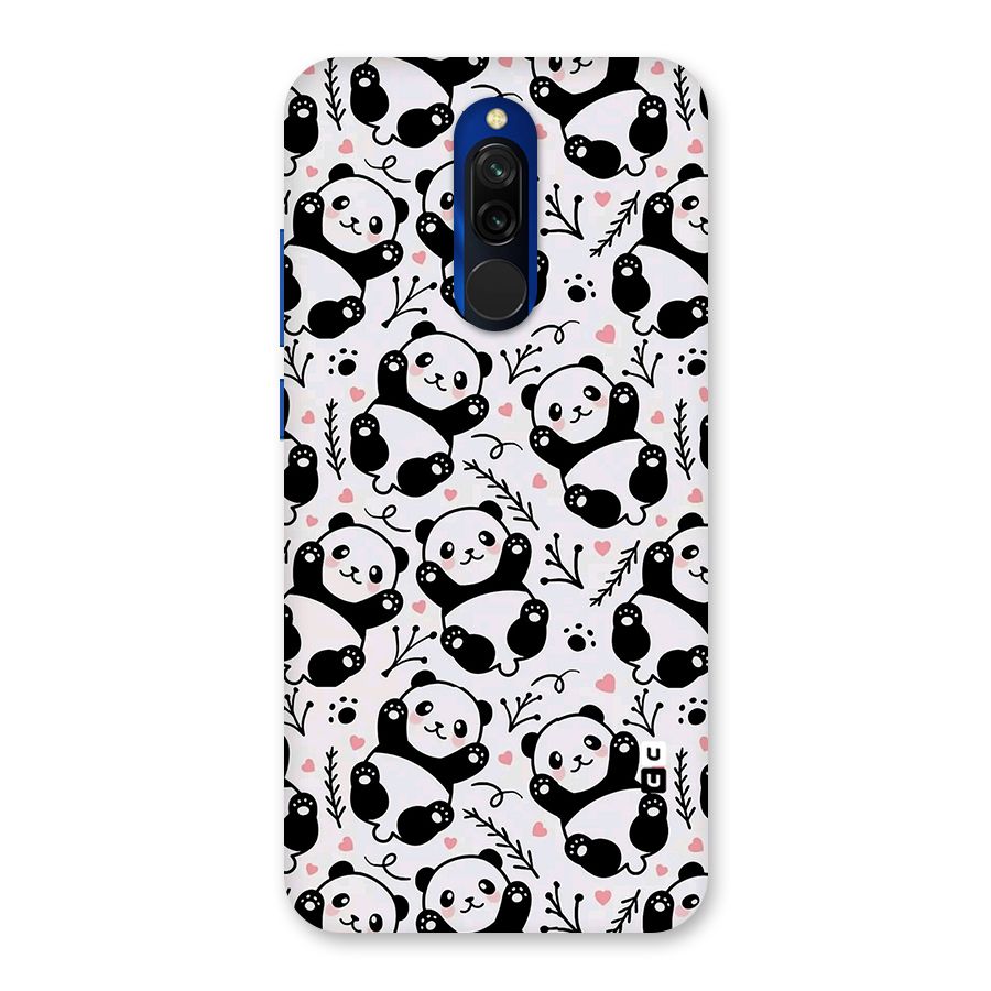 Cute Adorable Panda Pattern Back Case for Redmi 8