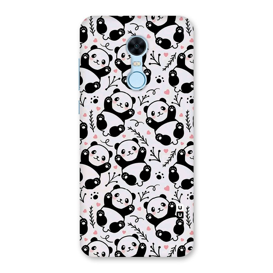 Cute Adorable Panda Pattern Back Case for Redmi Note 5