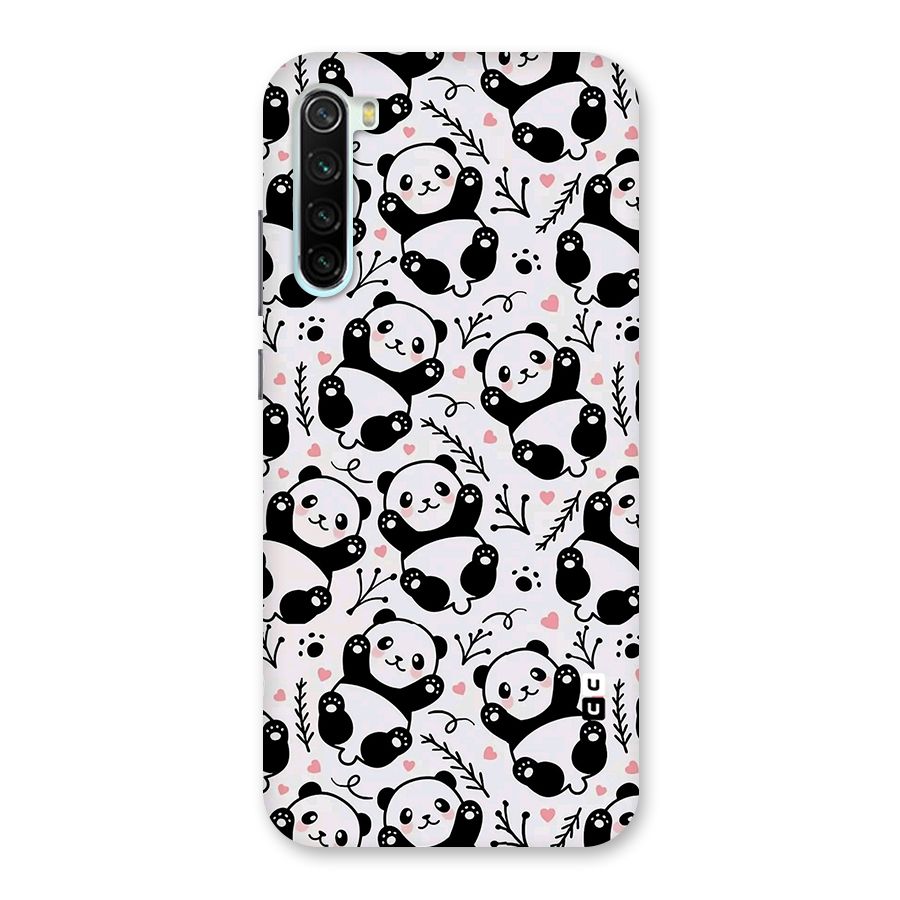 Cute Adorable Panda Pattern Back Case for Redmi Note 8