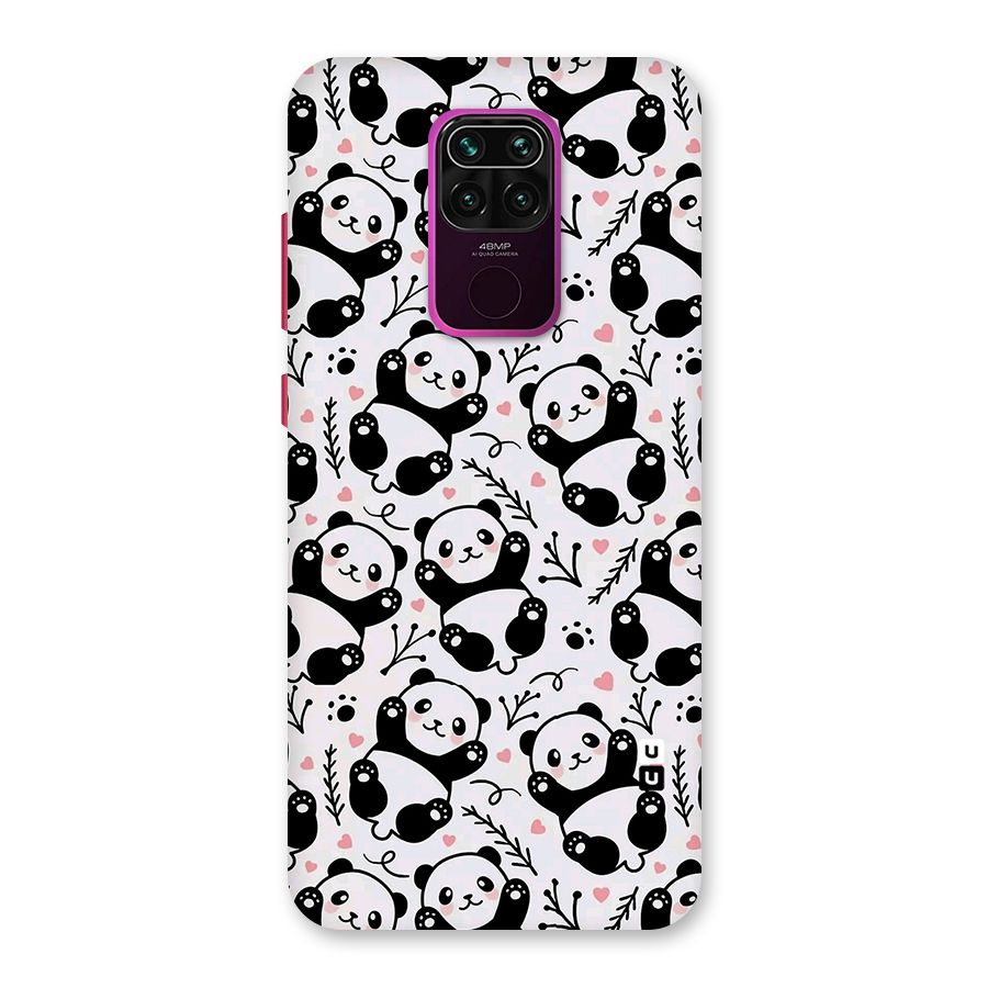 Cute Adorable Panda Pattern Back Case for Redmi Note 9