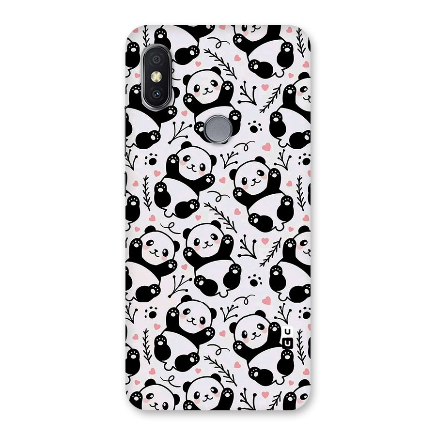Cute Adorable Panda Pattern Back Case for Redmi Y2
