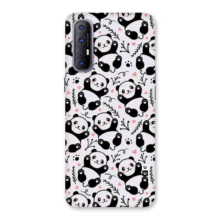 Cute Adorable Panda Pattern Back Case for Reno3 Pro