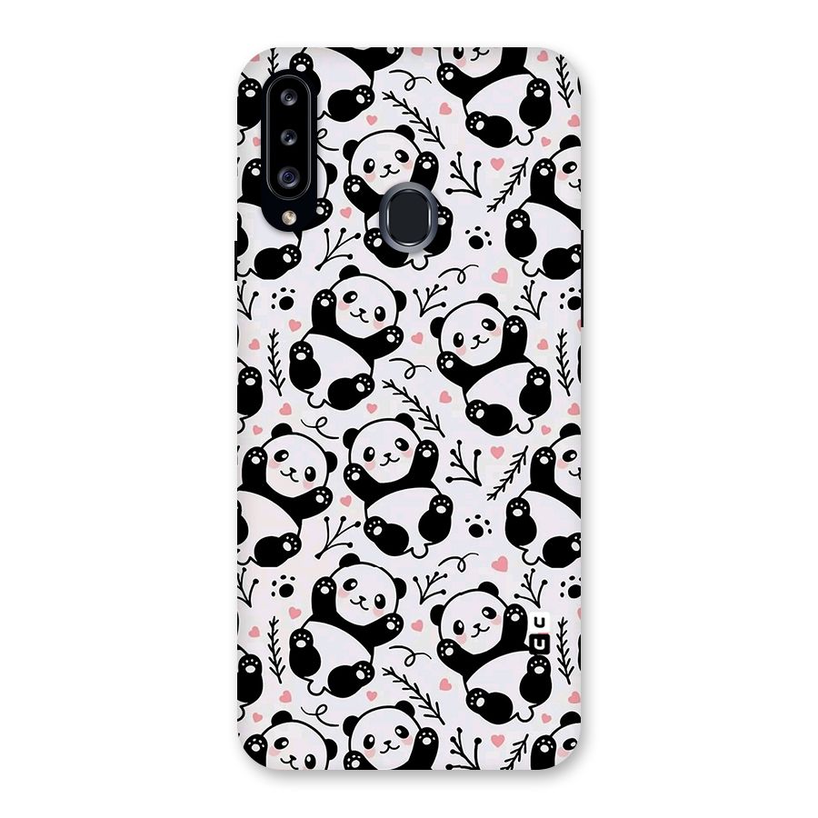 Cute Adorable Panda Pattern Back Case for Samsung Galaxy A20s