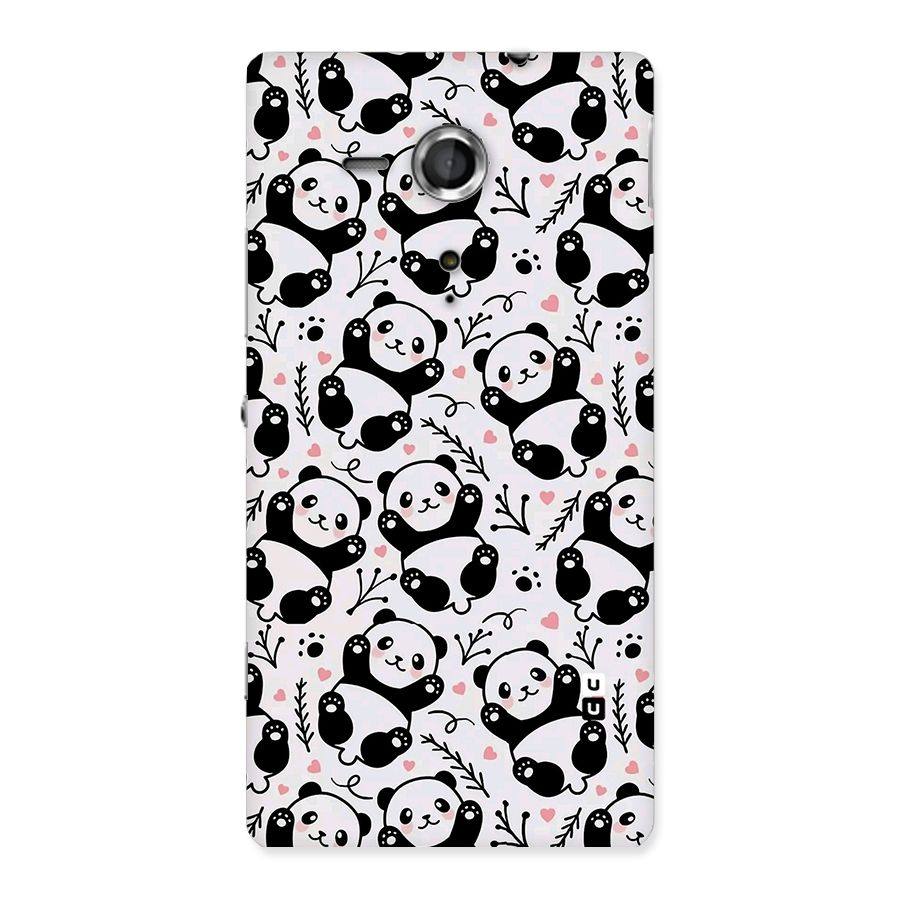Cute Adorable Panda Pattern Back Case for Sony Xperia SP