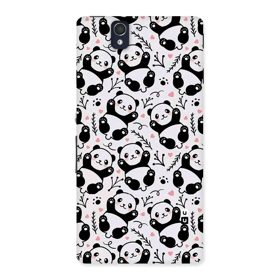 Cute Adorable Panda Pattern Back Case for Sony Xperia Z