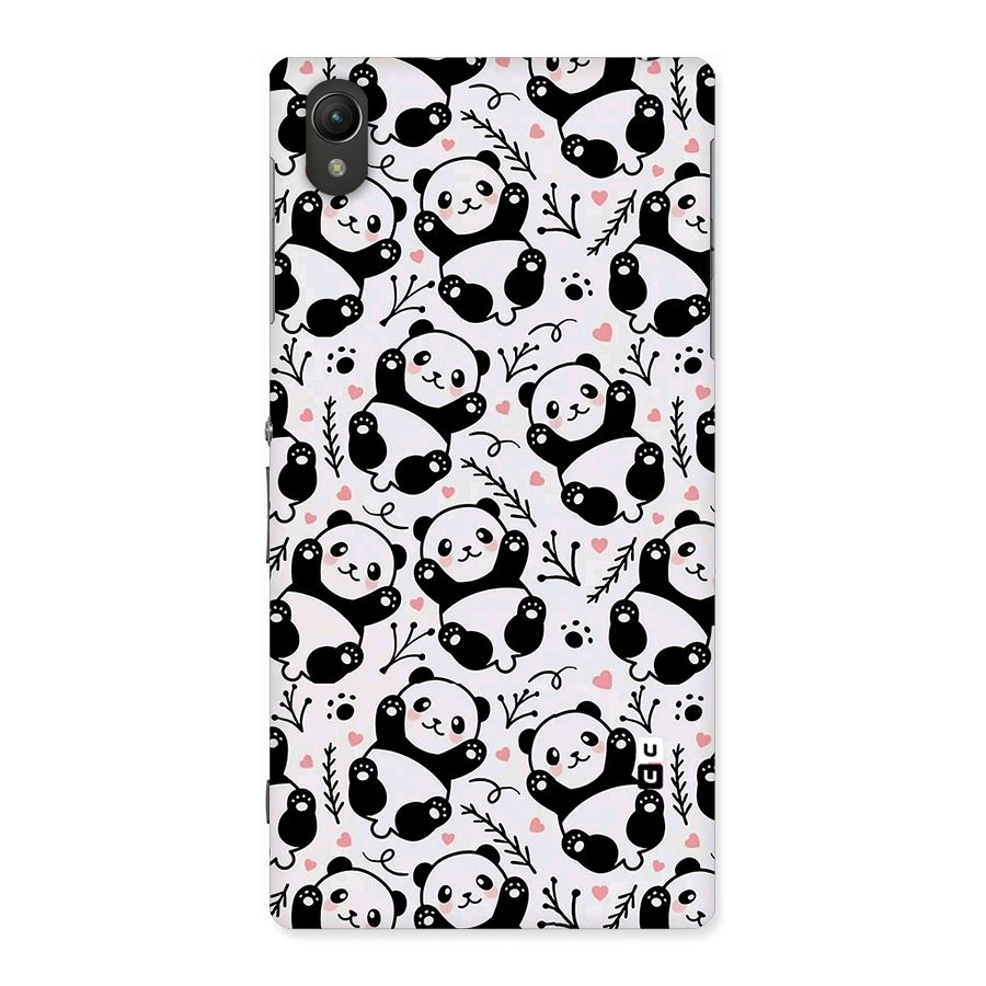 Cute Adorable Panda Pattern Back Case for Sony Xperia Z1