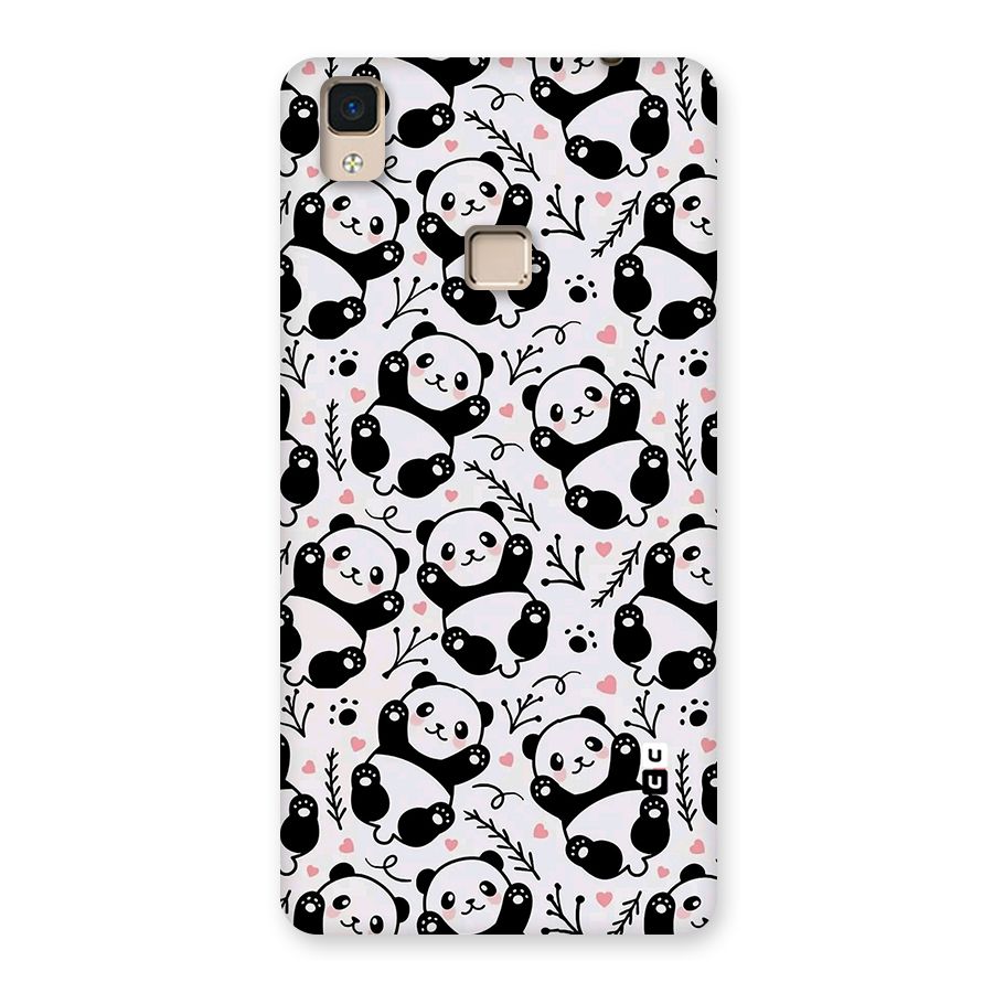 Cute Adorable Panda Pattern Back Case for V3 Max