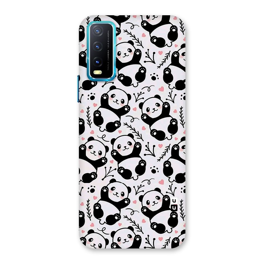 Cute Adorable Panda Pattern Back Case for Vivo Y20