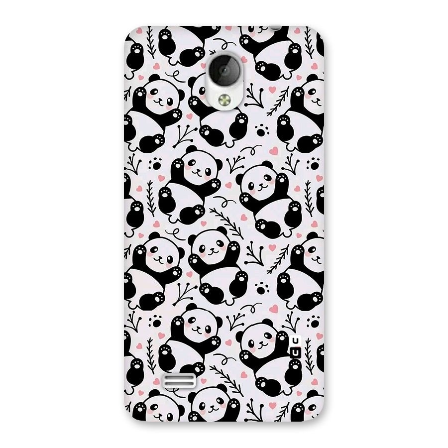 Cute Adorable Panda Pattern Back Case for Vivo Y21