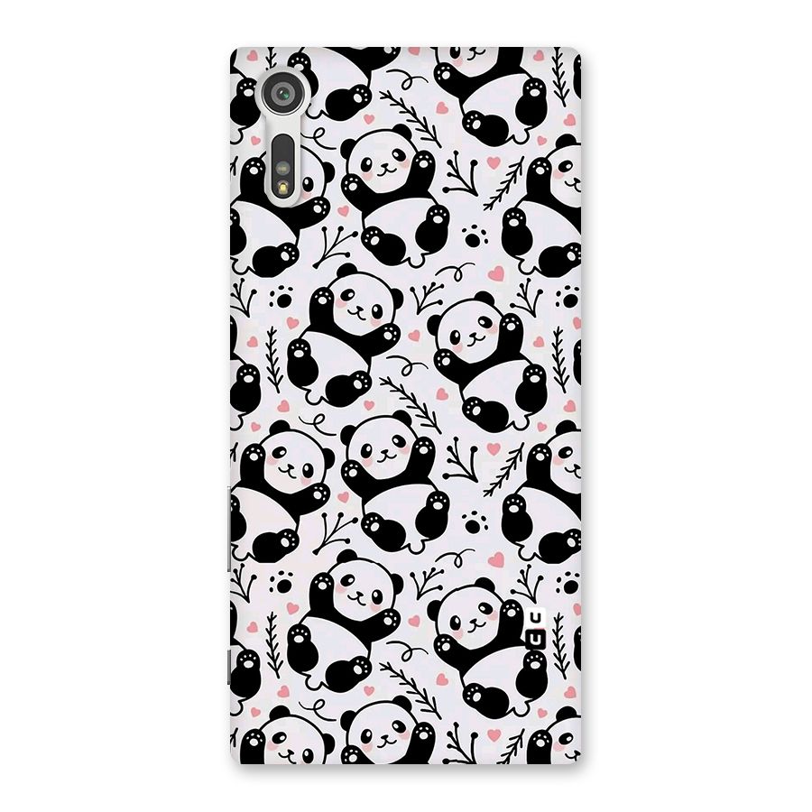Cute Adorable Panda Pattern Back Case for Xperia XZ