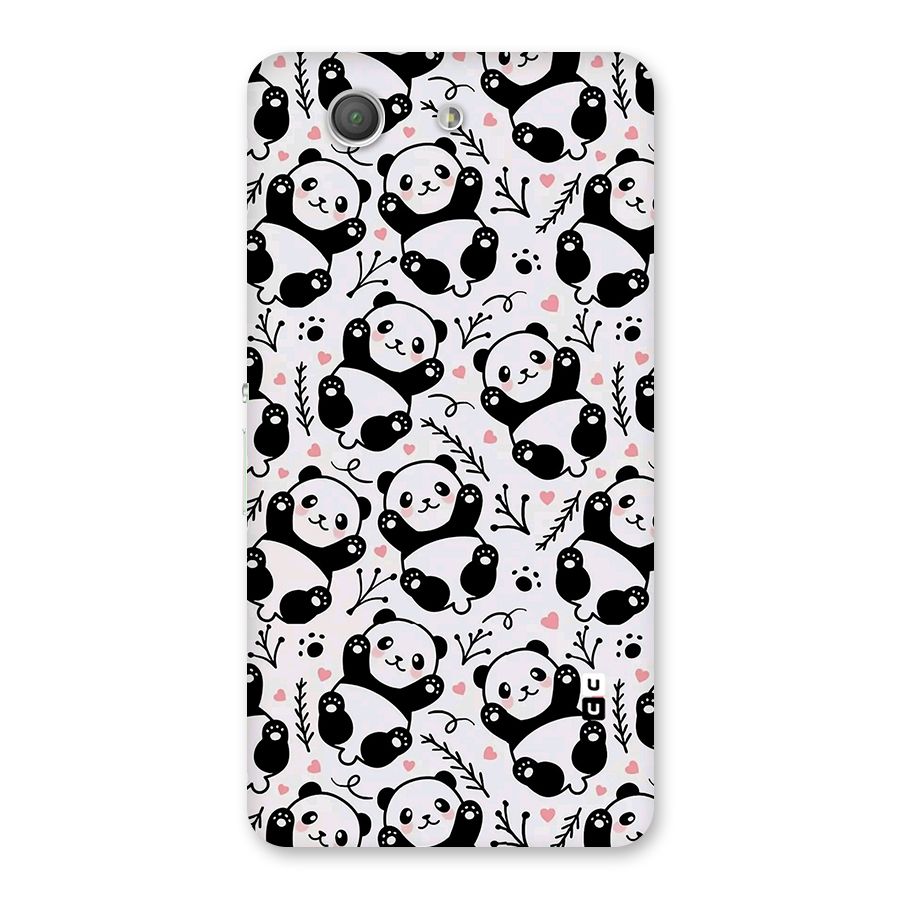Cute Adorable Panda Pattern Back Case for Xperia Z3 Compact