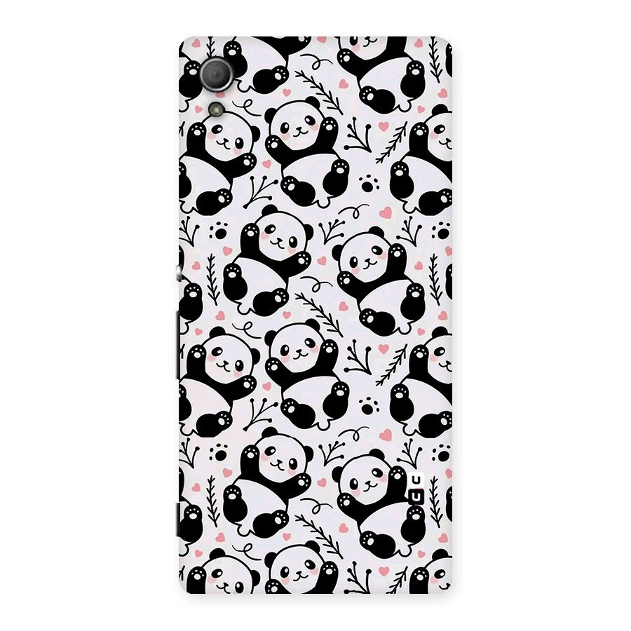 Cute Adorable Panda Pattern Back Case for Xperia Z3 Plus