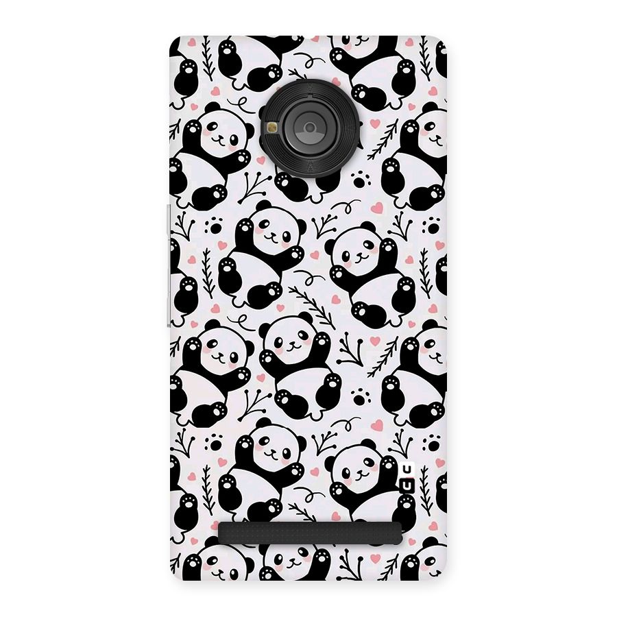 Cute Adorable Panda Pattern Back Case for Yu Yuphoria
