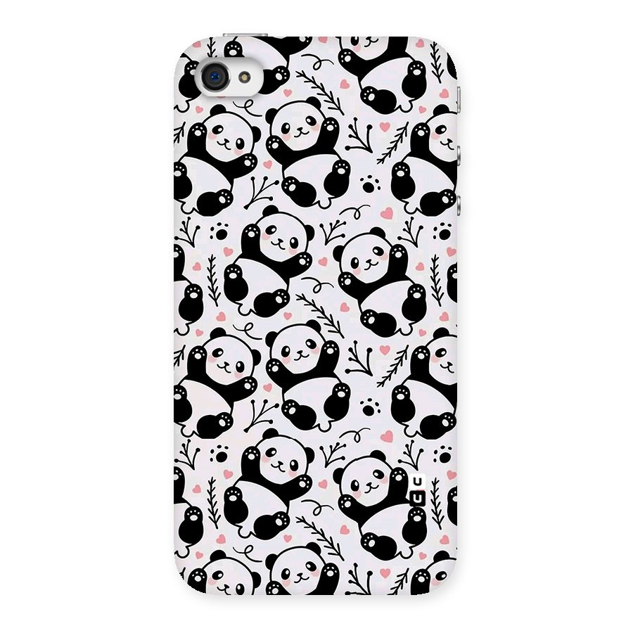 Cute Adorable Panda Pattern Back Case for iPhone 4 4s