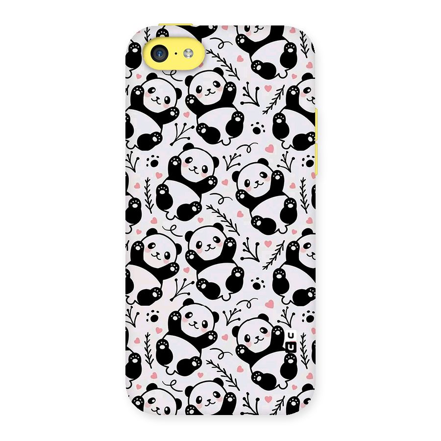 Cute Adorable Panda Pattern Back Case for iPhone 5C