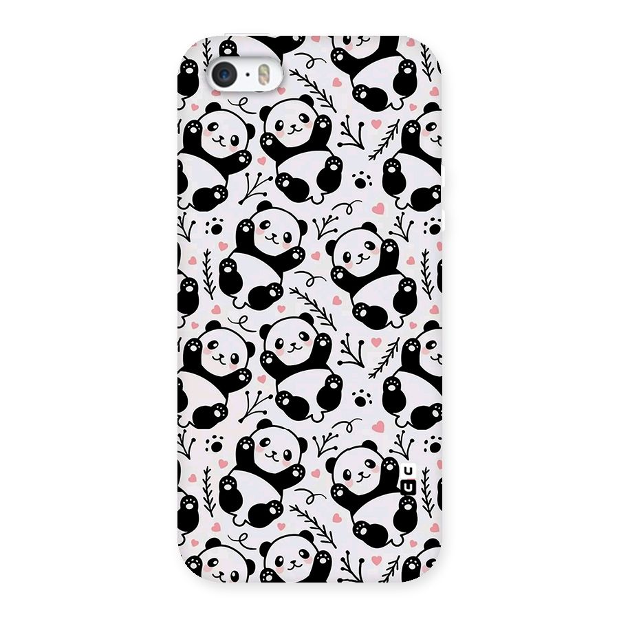 Cute Adorable Panda Pattern Back Case for iPhone SE