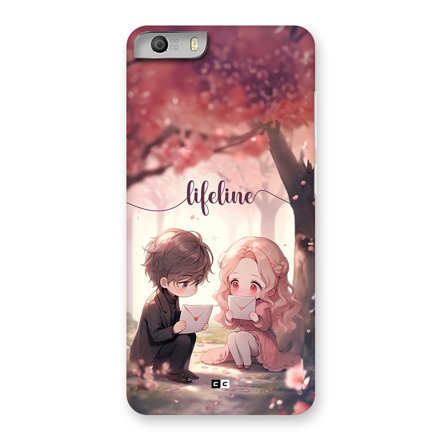 Cute Anime Couple Back Case for Canvas Knight 2