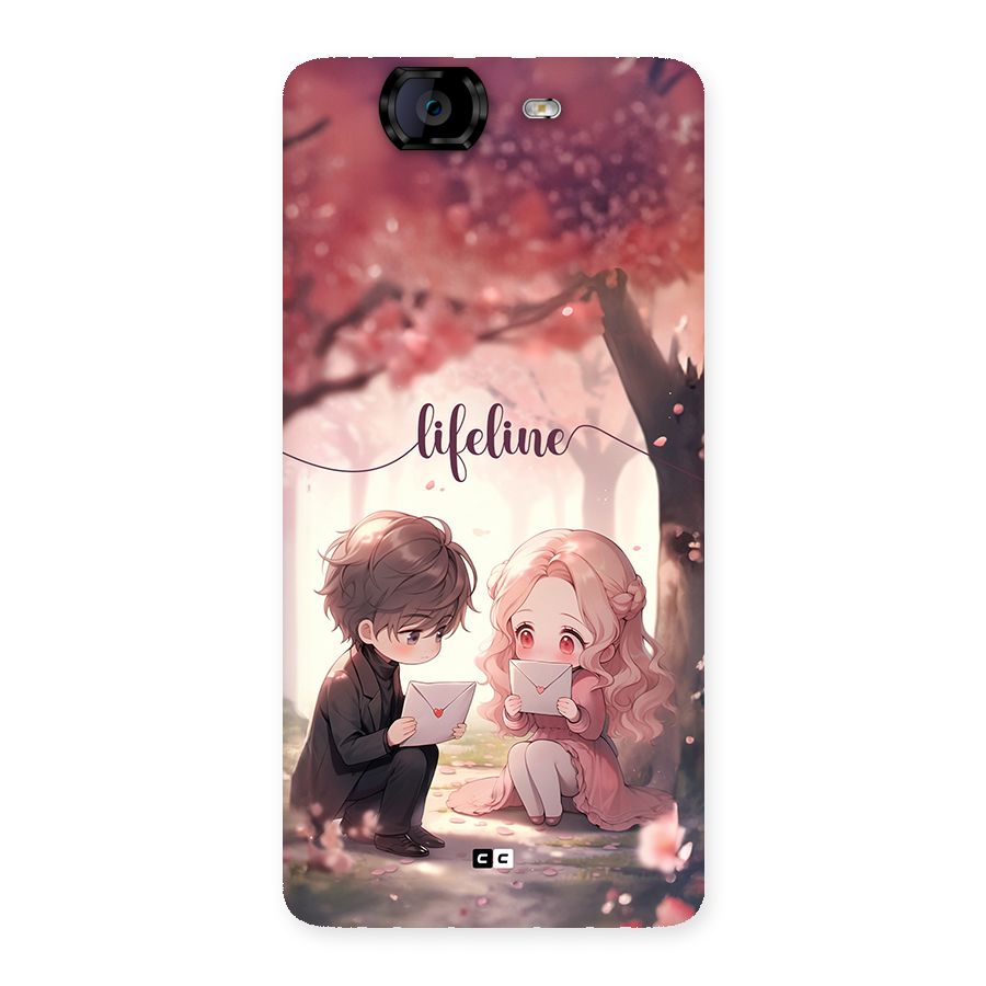 Cute Anime Couple Back Case for Canvas Knight A350