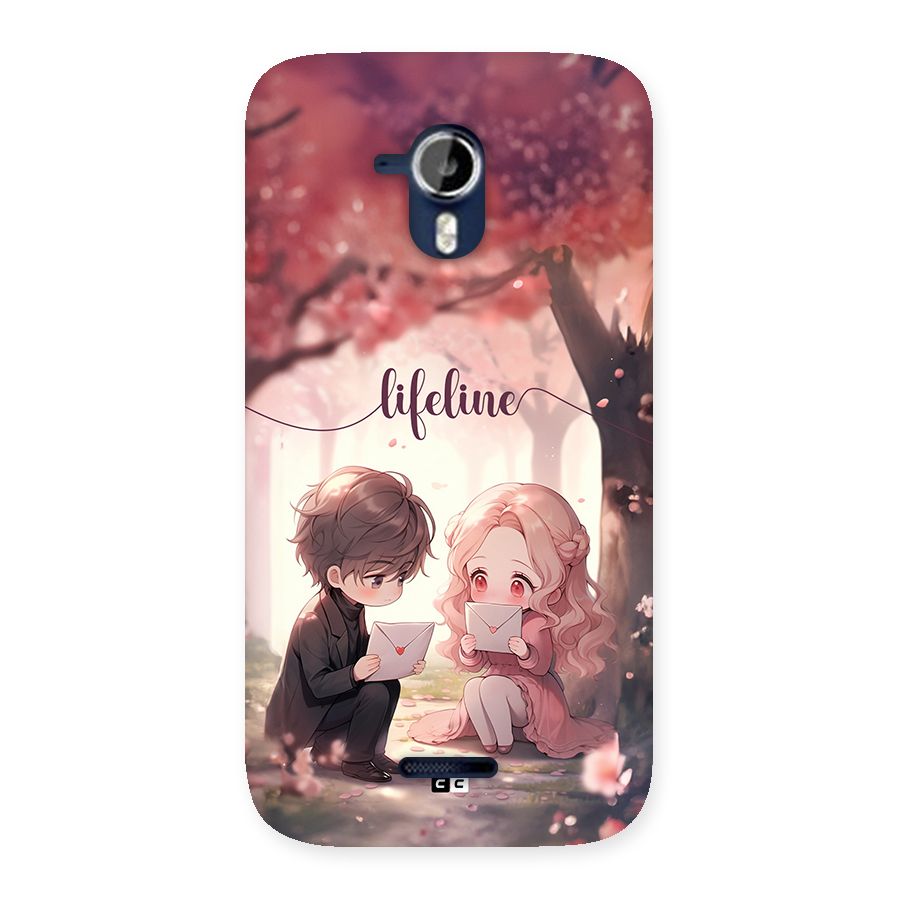 Cute Anime Couple Back Case for Canvas Magnus A117
