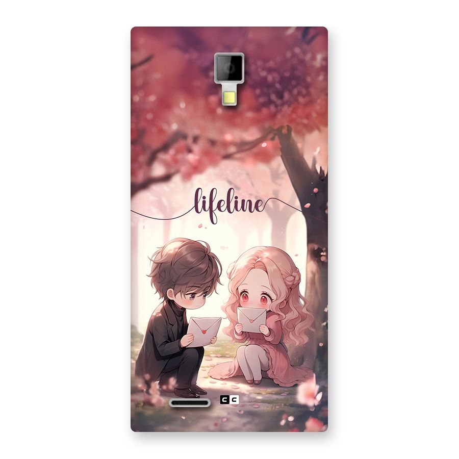 Cute Anime Couple Back Case for Canvas Xpress A99