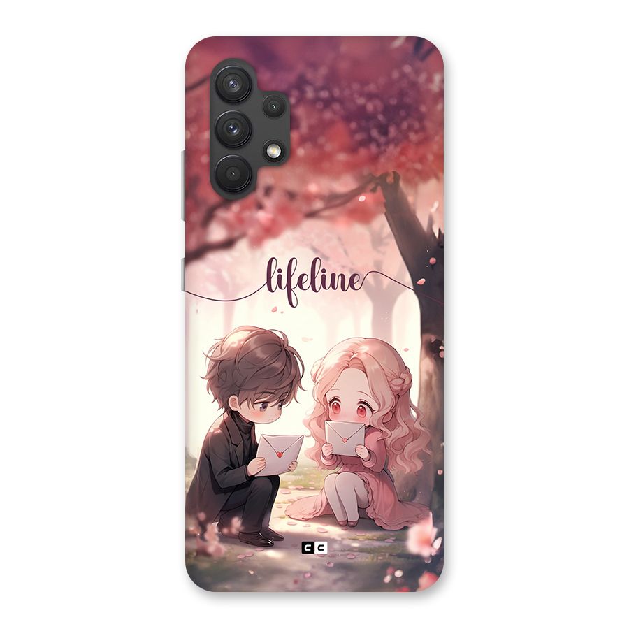 Cute Anime Couple Back Case for Galaxy A32
