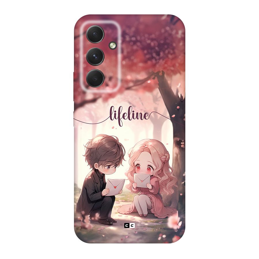Cute Anime Couple Back Case for Galaxy A54