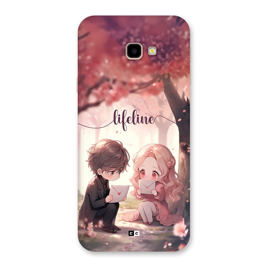 Cute Anime Couple Back Case for Galaxy J4 Plus