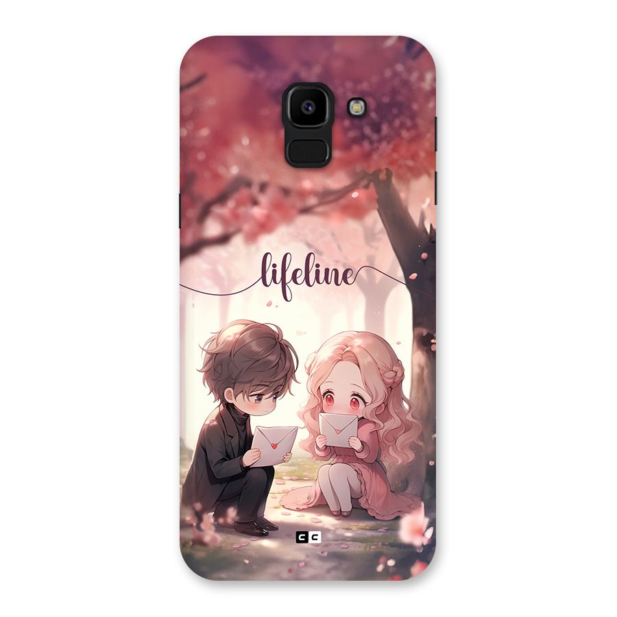Cute Anime Couple Back Case for Galaxy J6
