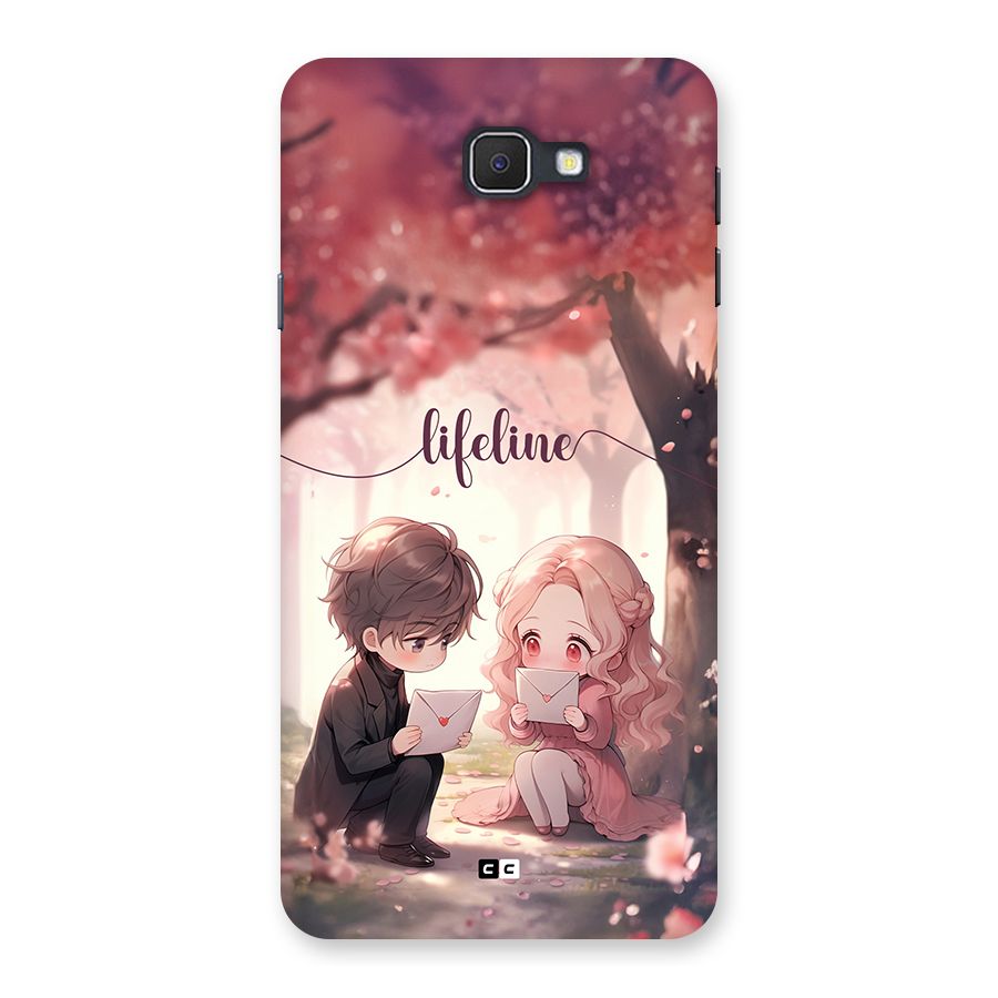 Cute Anime Couple Back Case for Galaxy J7 Prime