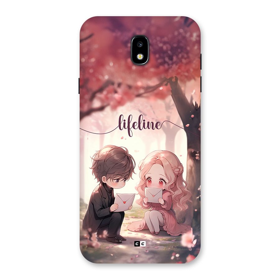 Cute Anime Couple Back Case for Galaxy J7 Pro