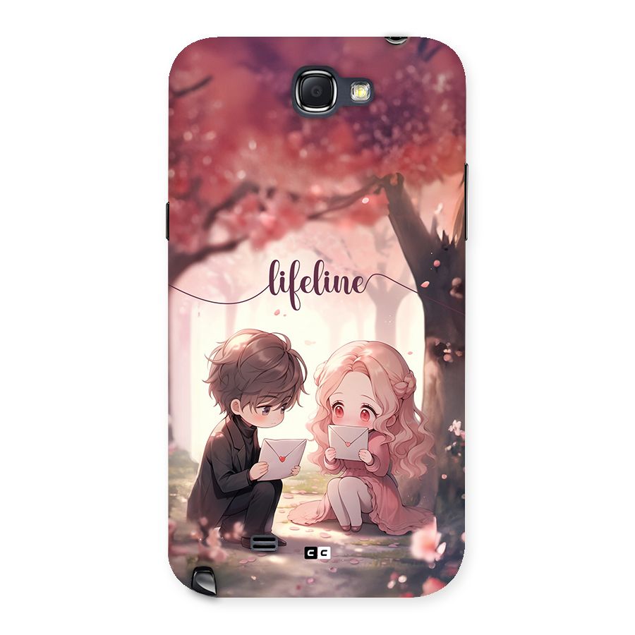 Cute Anime Couple Back Case for Galaxy Note 2