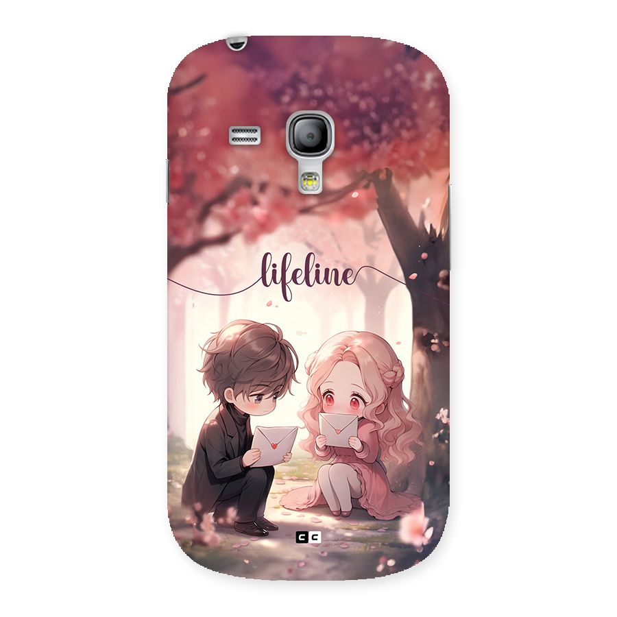Cute Anime Couple Back Case for Galaxy S3 Mini