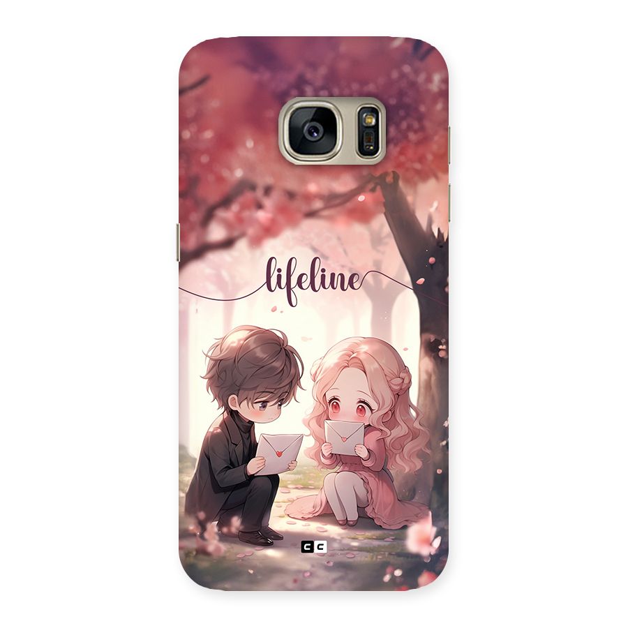 Cute Anime Couple Back Case for Galaxy S7