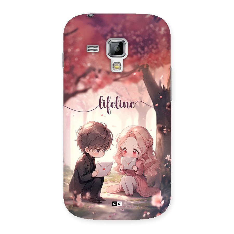 Cute Anime Couple Back Case for Galaxy S Duos
