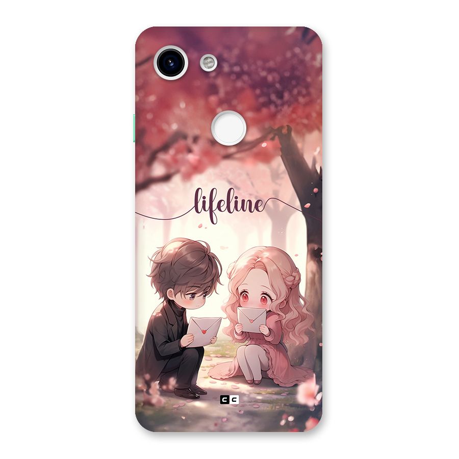 Cute Anime Couple Back Case for Google Pixel 3