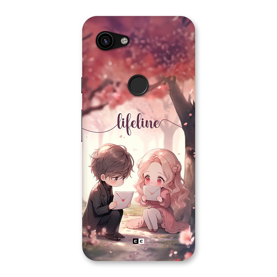 Cute Anime Couple Back Case for Google Pixel 3a