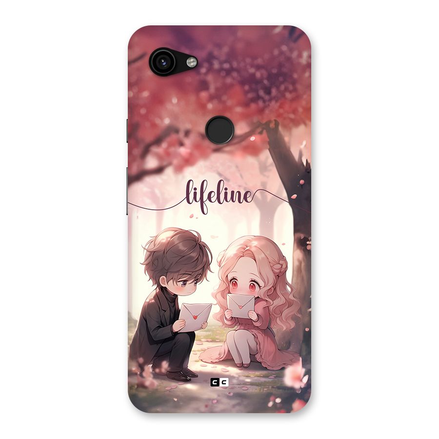 Cute Anime Couple Back Case for Google Pixel 3a XL
