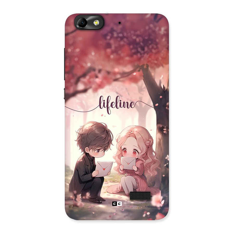 Cute Anime Couple Back Case for Honor 4C