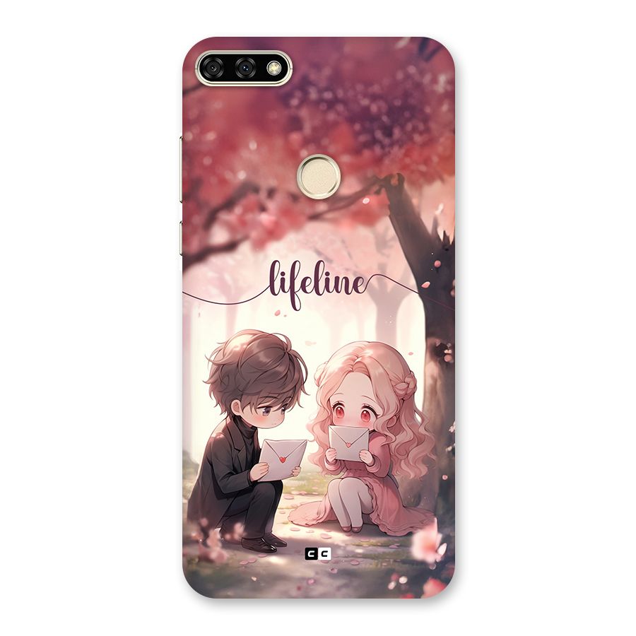 Cute Anime Couple Back Case for Honor 7A