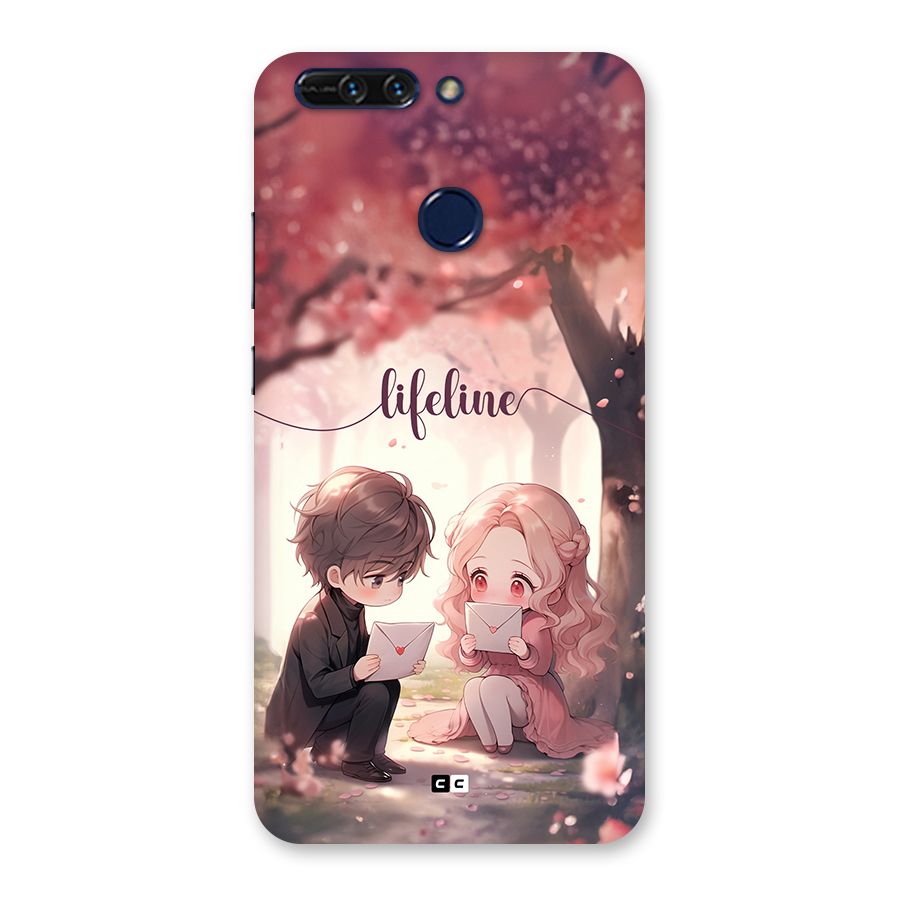 Cute Anime Couple Back Case for Honor 8 Pro