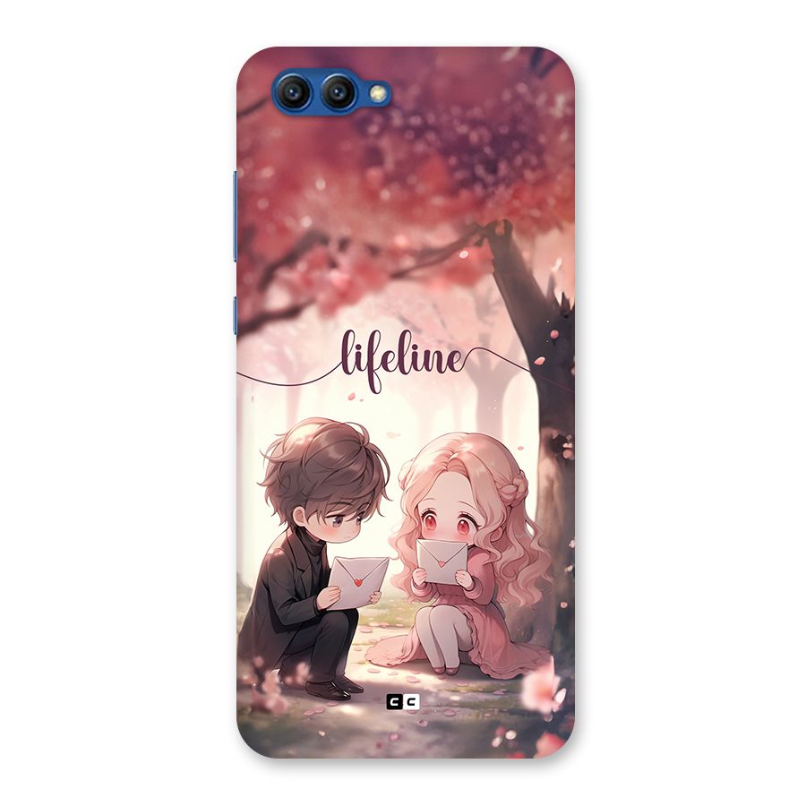 Cute Anime Couple Back Case for Honor View 10