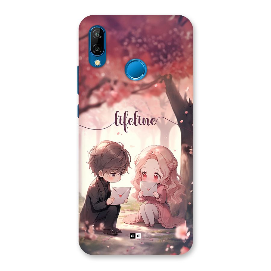 Cute Anime Couple Back Case for Huawei P20 Lite