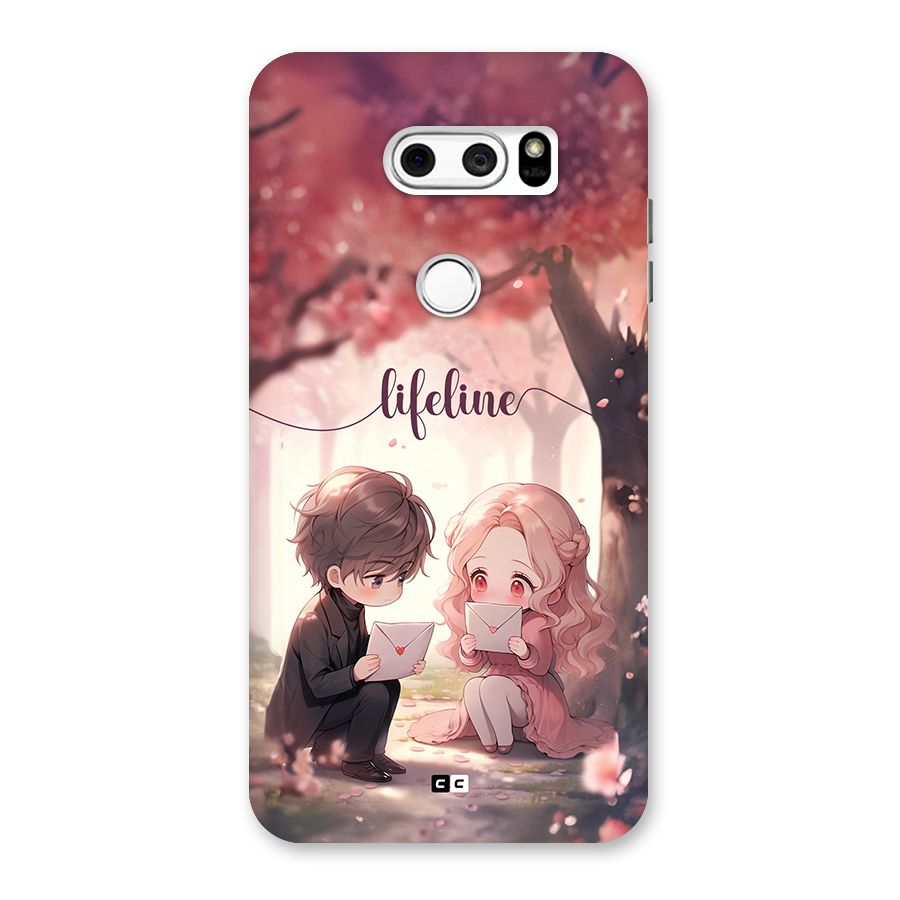 Cute Anime Couple Back Case for LG V30