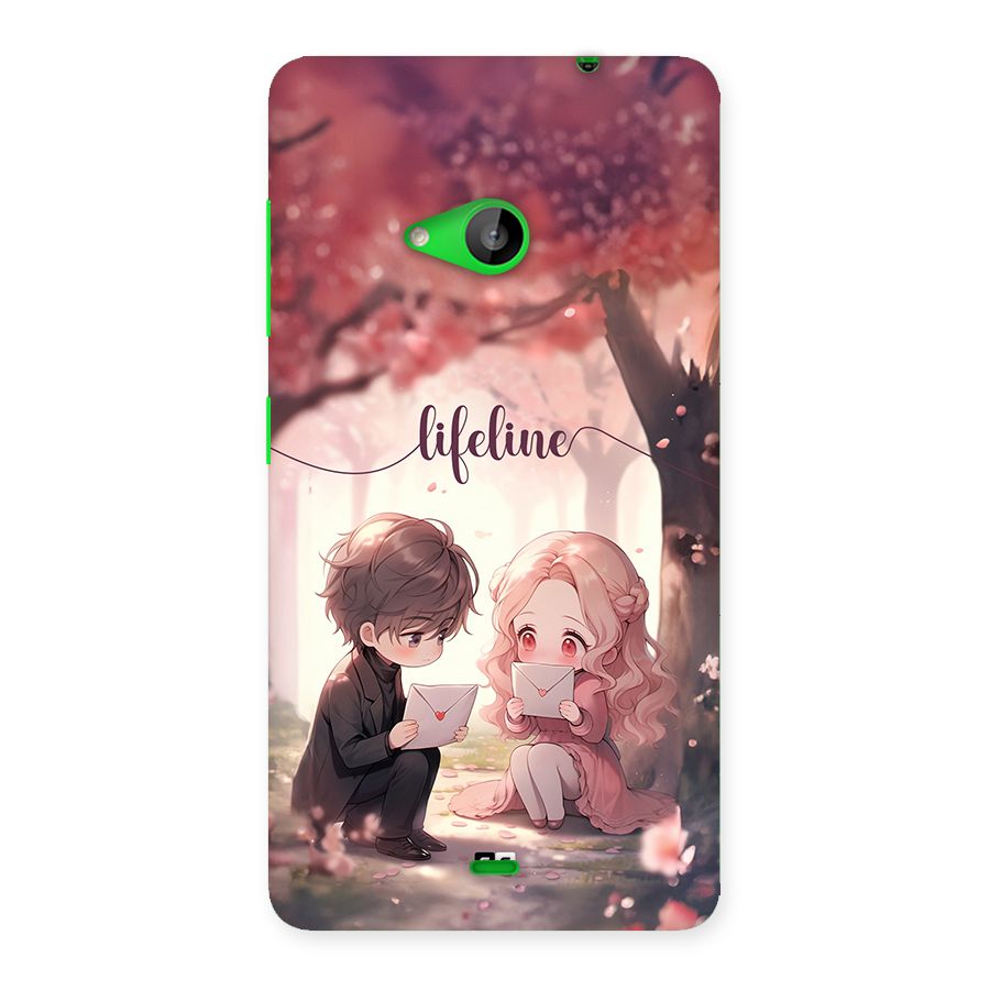 Cute Anime Couple Back Case for Lumia 535