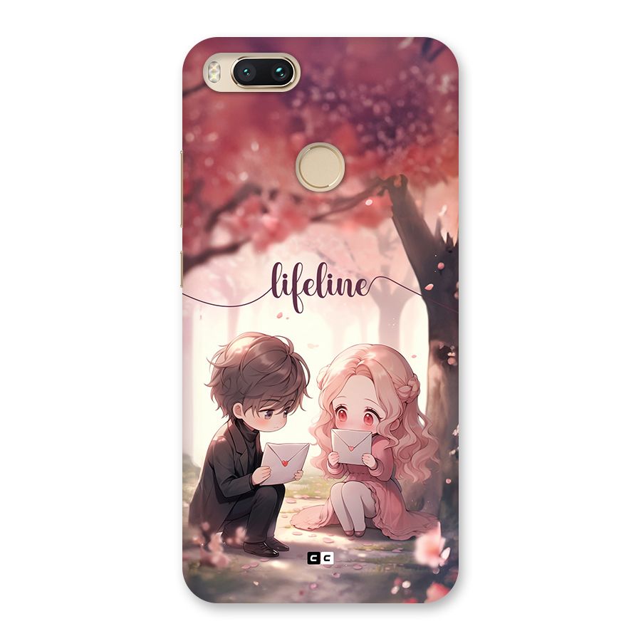 Cute Anime Couple Back Case for Mi A1