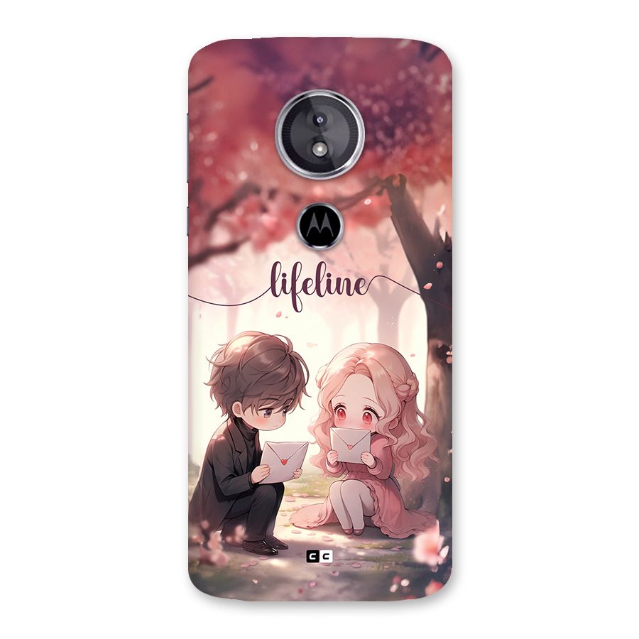 Cute Anime Couple Back Case for Moto E5