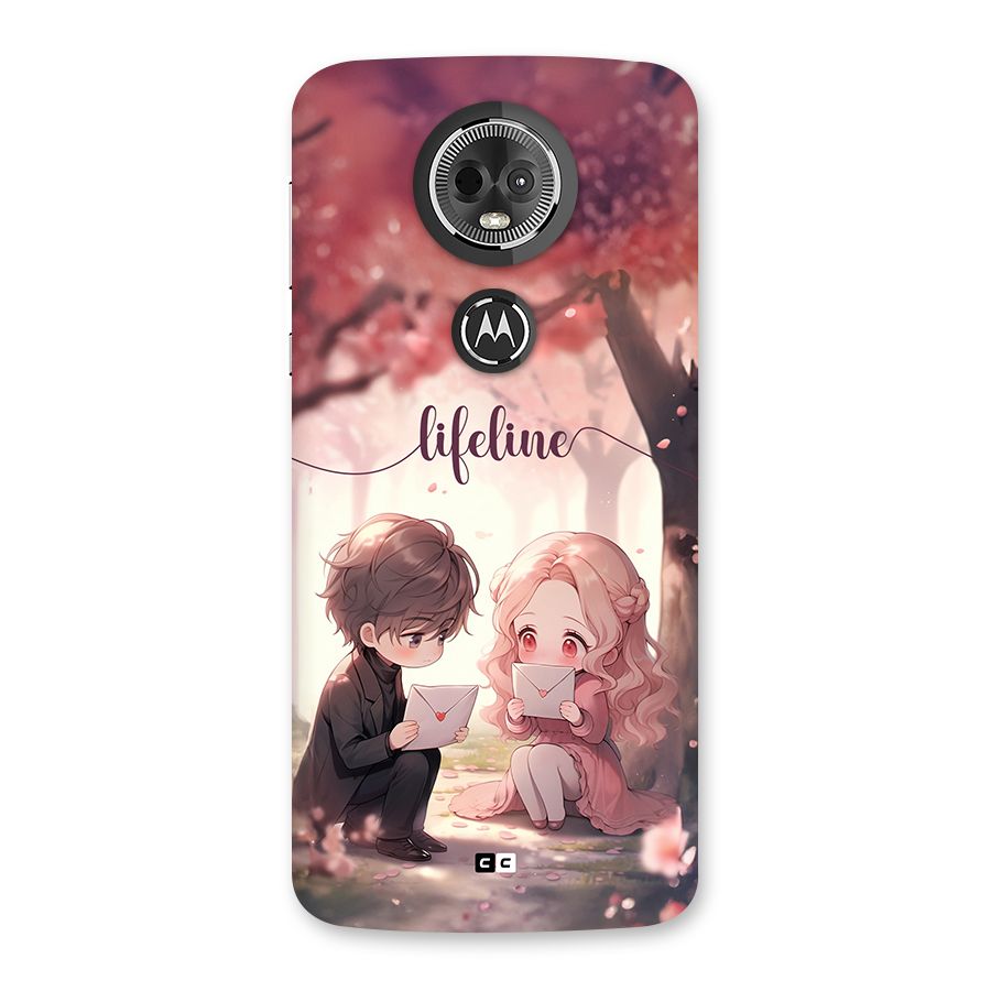 Cute Anime Couple Back Case for Moto E5 Plus