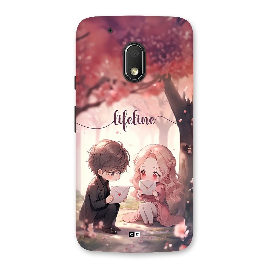 Cute Anime Couple Back Case for Moto G4 Play