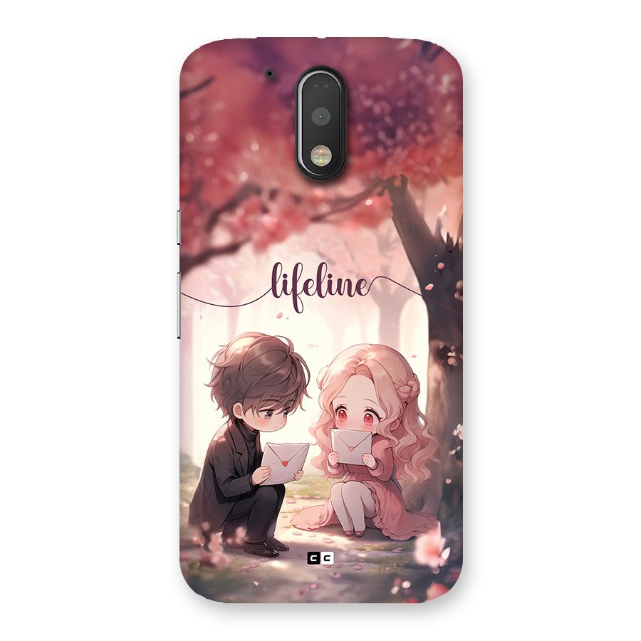 Cute Anime Couple Back Case for Moto G4 Plus